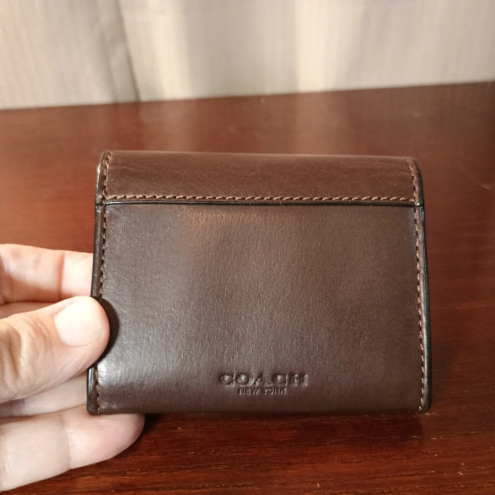 Coach Water Buffalo Leather Wallet